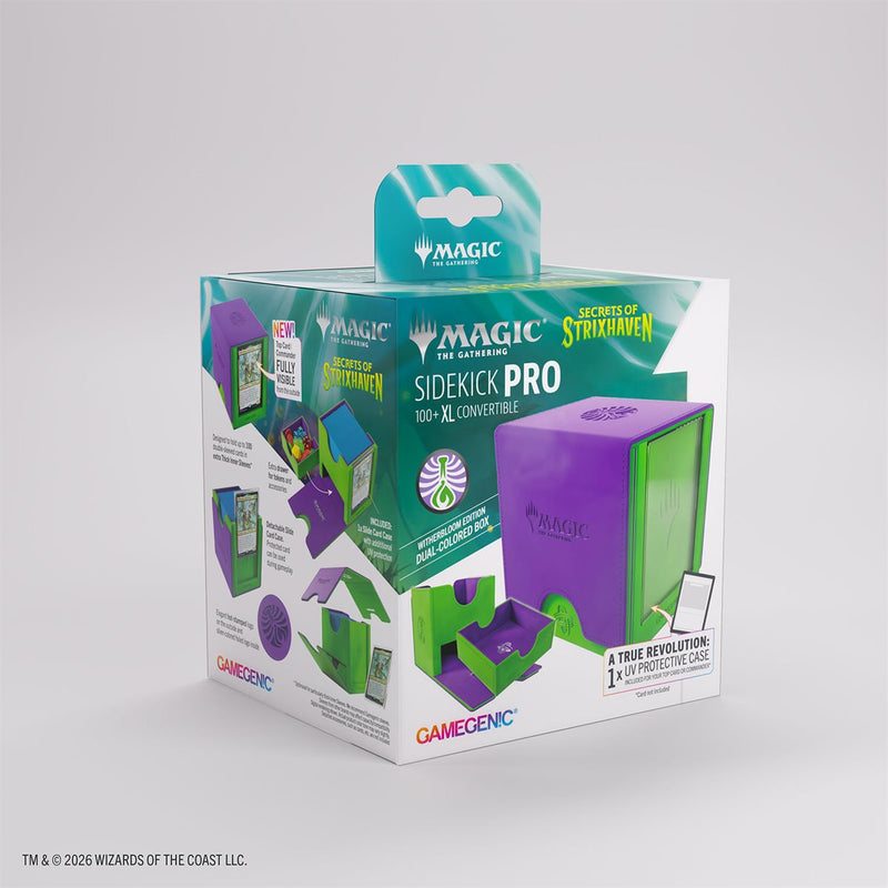 Gamegenic: Sidekick PRO 100+ XL - "Witherbloom" MTG Secrets of Strixhaven Deck Boxes & Storage Gamegenic