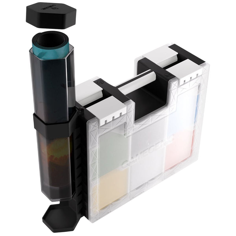 Gamegenic: Game Castle Add-On - Black Tube Holder w/Black Playmat Tube Deck Boxes & Storage Gamegenic