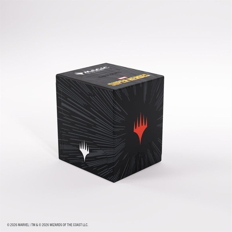 Gamegenic: Bastion 100+ XL - "Black Comic Burst" MTG Marvel Super Heroes Deck Boxes & Storage Gamegenic