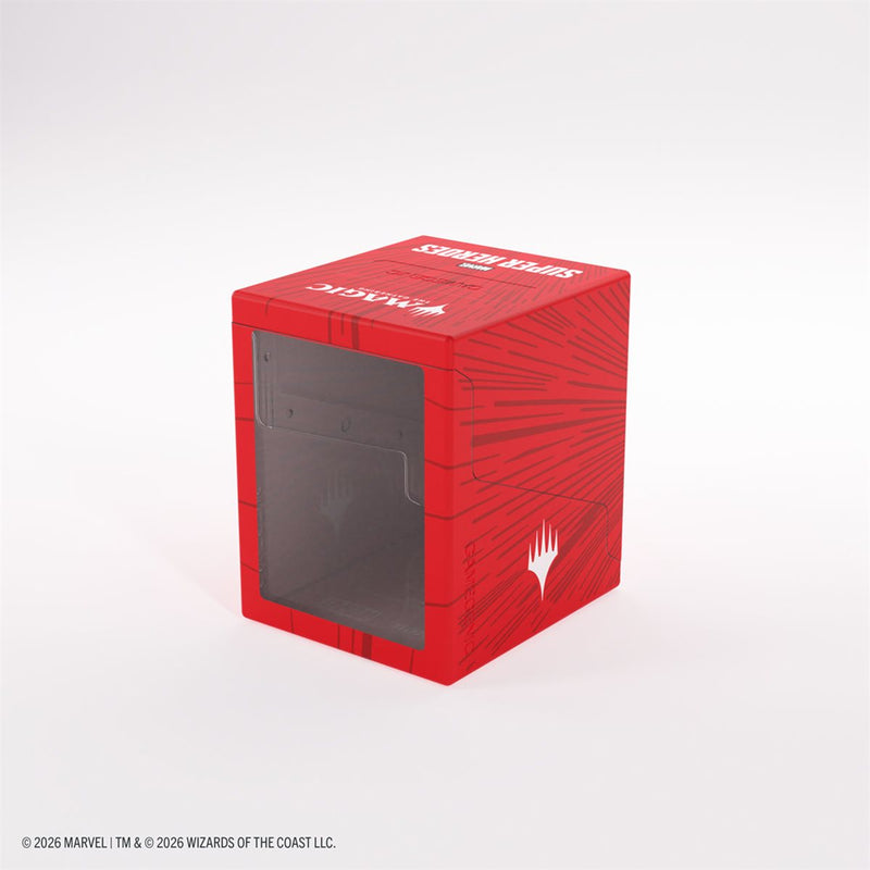 Gamegenic: Bastion 100+ XL - "Red Comic Burst" MTG Marvel Super Heroes Deck Boxes & Storage Gamegenic