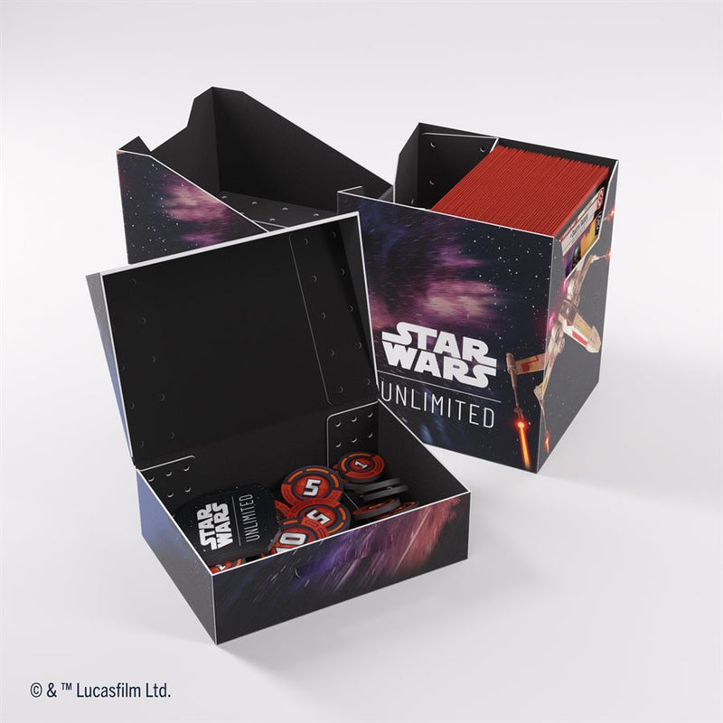 Gamegenic: Soft Crate 60+ - "X-Wing / TIE Fighter" Star Wars: Unlimited Deck Boxes & Storage Gamegenic