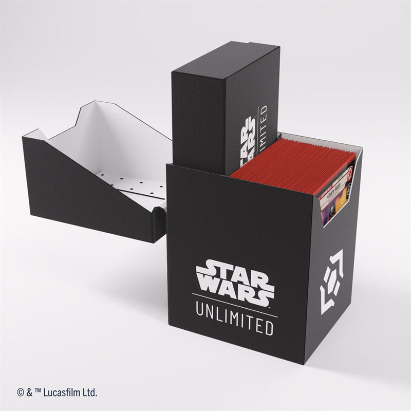 Gamegenic: Soft Crate 60+ - "Villainy Black / White" Star Wars: Unlimited Deck Boxes & Storage Gamegenic