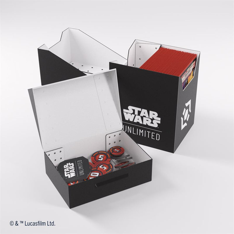 Gamegenic: Soft Crate 60+ - "Villainy Black / White" Star Wars: Unlimited Deck Boxes & Storage Gamegenic