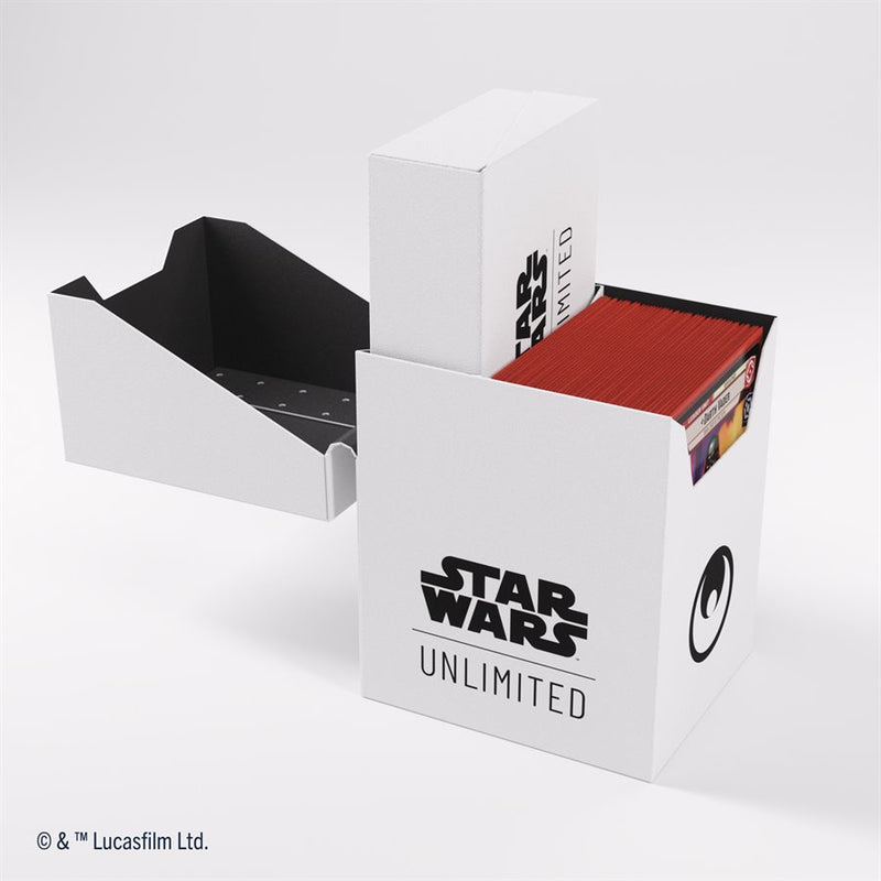 Gamegenic: Soft Crate 60+ - "Heroism White / Black" Star Wars: Unlimited Deck Boxes & Storage Gamegenic