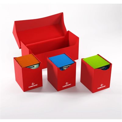 GameGenic: Triple Deck Holder 300+ XL - Red Deck Boxes & Storage Gamegenic