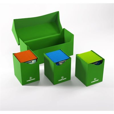 GameGenic: Triple Deck Holder 300+ XL - Green Deck Boxes & Storage Gamegenic