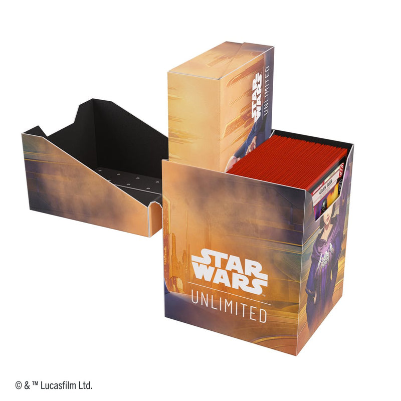 Gamegenic: Soft Crate 60+ - "Padme Amidala / Palpatine" Star Wars: Unlimited Deck Boxes & Storage Gamegenic