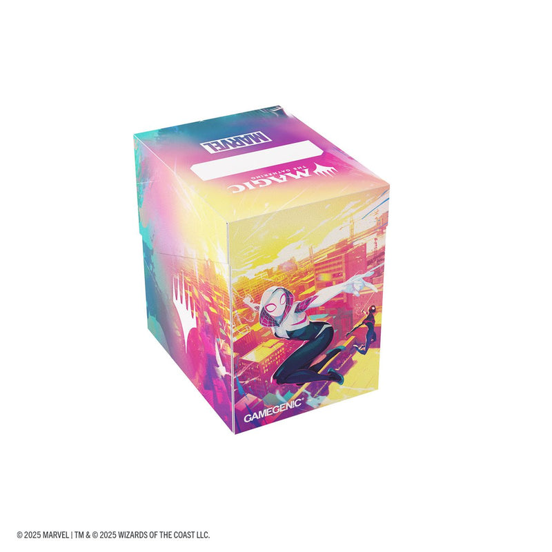 Gamegenic: Soft Crate 80+ - "Spider-Man & Spider-Gwen" MTG Marvel's Spider-Man Deck Boxes & Storage Gamegenic