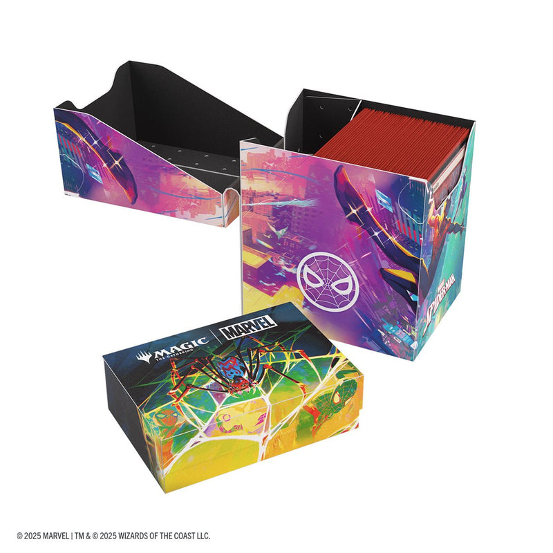 Gamegenic: Soft Crate 80+ - "Spider-Man & Spider-Gwen" MTG Marvel's Spider-Man Deck Boxes & Storage Gamegenic