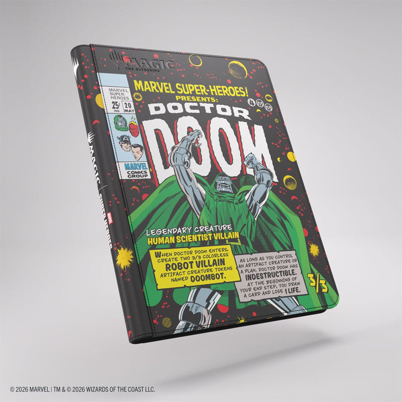 Gamegenic: 18-Pocket Zip-Up Album - "Doctor Doom" MTG Marvel Super Heroes Binders & Pages Gamegenic