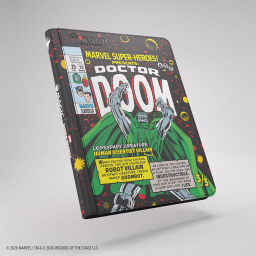 Gamegenic: 18-Pocket Zip-Up Album - "Doctor Doom" MTG Marvel Super Heroes Binders & Pages Gamegenic