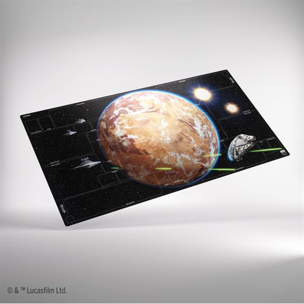 Gamegenic: Battle Zone Game Mat - "Twin Suns - Black" Star Wars: Unlimited (**INSTORE PICKUP ONLY**) Playmats Gamegenic