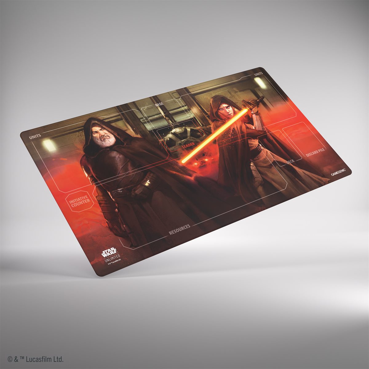Gamegenic: Game Mat - "Baylan & Shin Hati" - With Battle Zones Star Wars: Unlimited Playmats Gamegenic