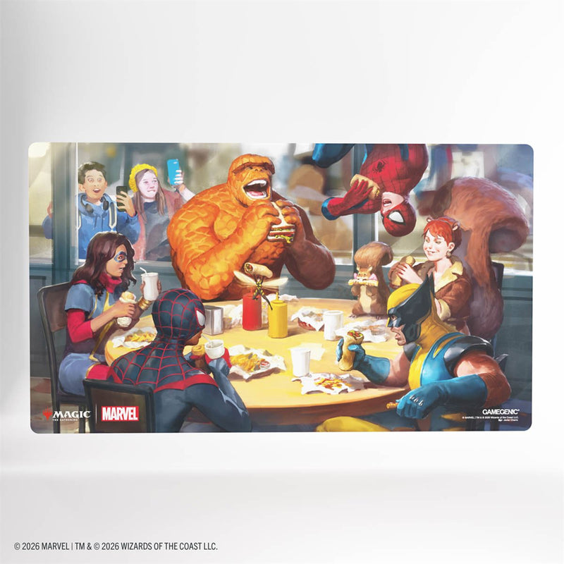 Gamegenic: Prime Playmat - "Heroic Feast" MTG Marvel Super Heroes Playmats Gamegenic