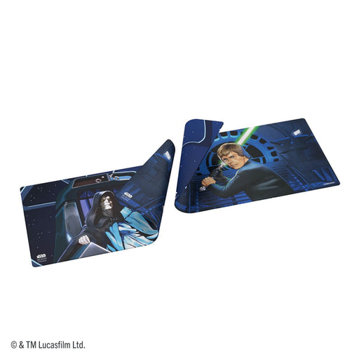 Gamegenic: Double-Sided Stitched Game Mat - "Jedi Luke Skywalker / Emperor Palpatine" Star Wars: Unlimited Playmats Gamegenic