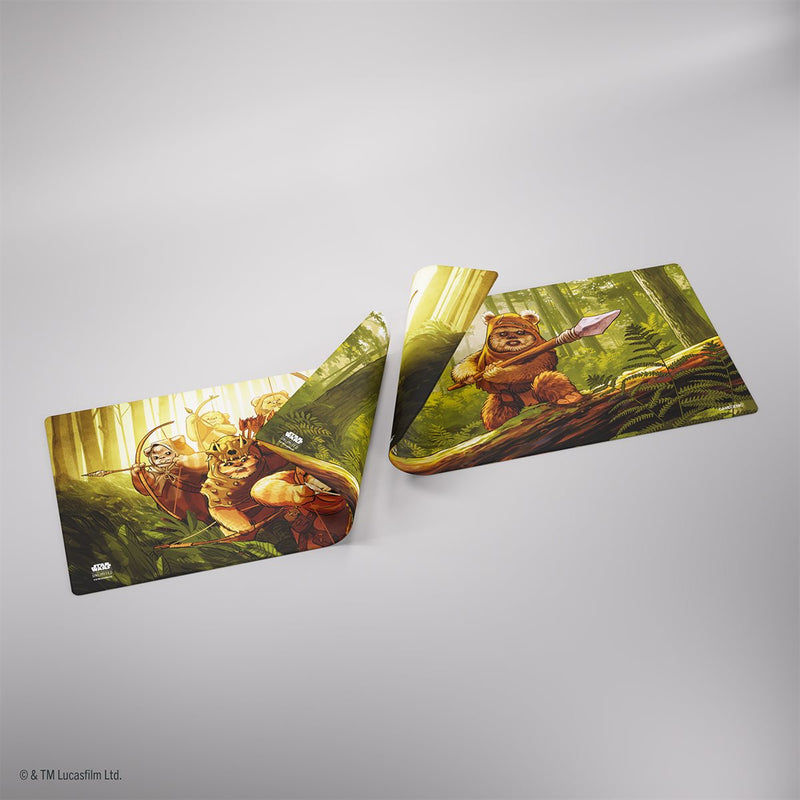 Gamegenic: Double-Sided Stitched Game Mat - "Wicket / Ewok Archers" Star Wars: Unlimited