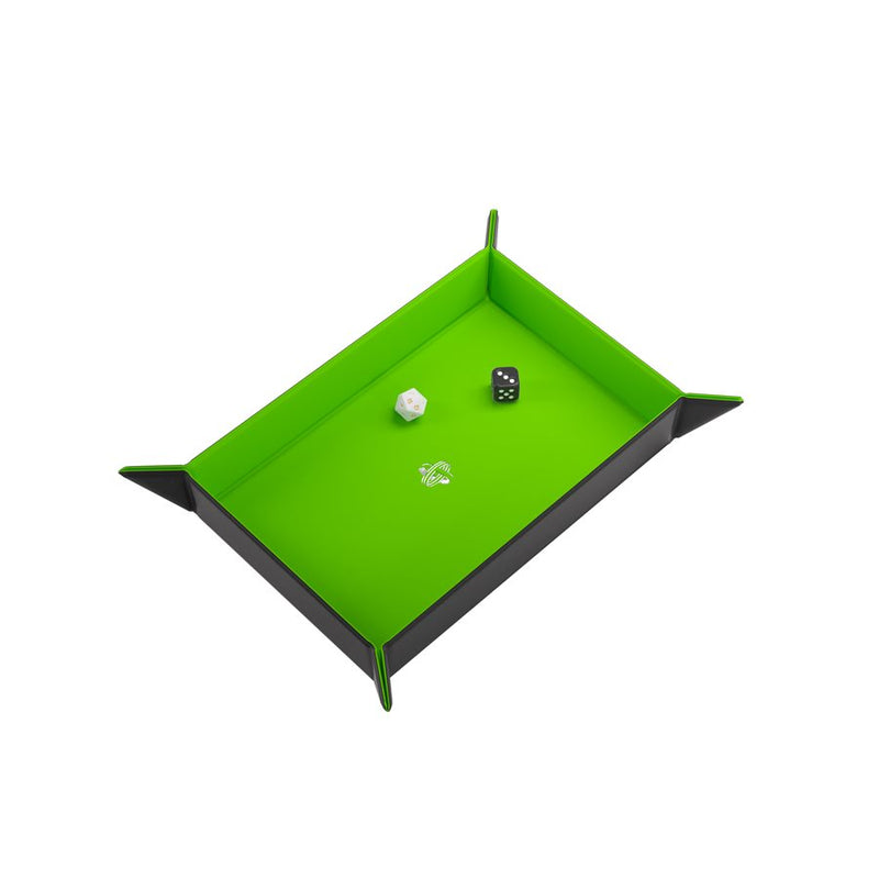 Gamegenic: Magnetic Dice Tray - Rectangular Black/Green Dice & Gaming Accessories Gamegenic