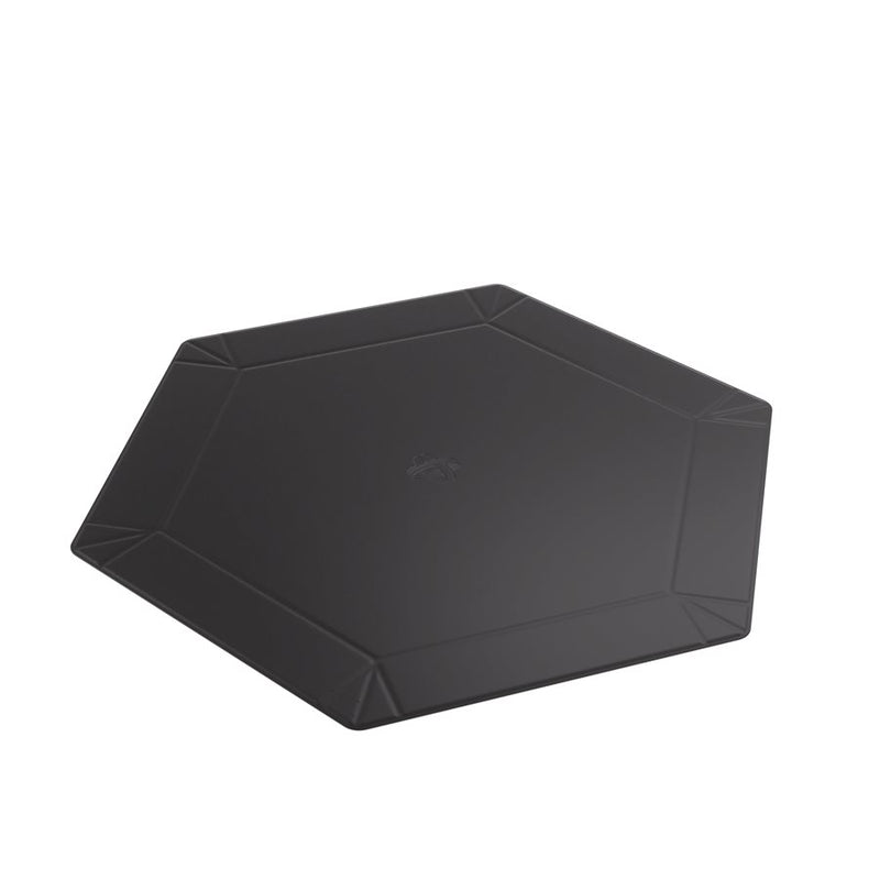 Gamegenic: Magnetic Dice Tray - Hexagonal XL Black/Green Dice & Gaming Accessories Gamegenic
