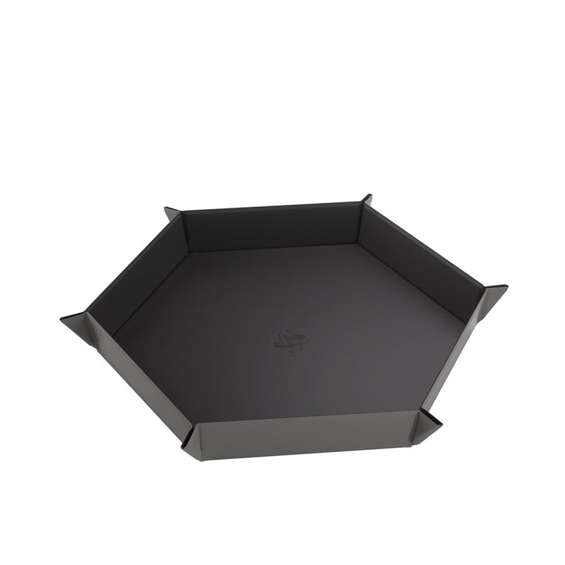 Gamegenic: Magnetic Dice Tray - Hexagonal XL Black/Grey Dice & Gaming Accessories Gamegenic