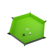 Gamegenic: Magnetic Dice Tray - Hexagonal XL Black/Green Dice & Gaming Accessories Gamegenic