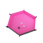 Gamegenic: Magnetic Dice Tray - Hexagonal XL Black/Pink Dice & Gaming Accessories Gamegenic