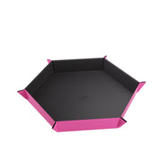 Gamegenic: Magnetic Dice Tray - Hexagonal XL Black/Pink Dice & Gaming Accessories Gamegenic
