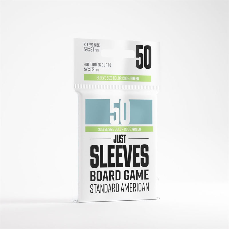 Gamegenic: Just Sleeves - Standard American 50ct (62mm × 94 mm) Board Game Sleeves Gamegenic