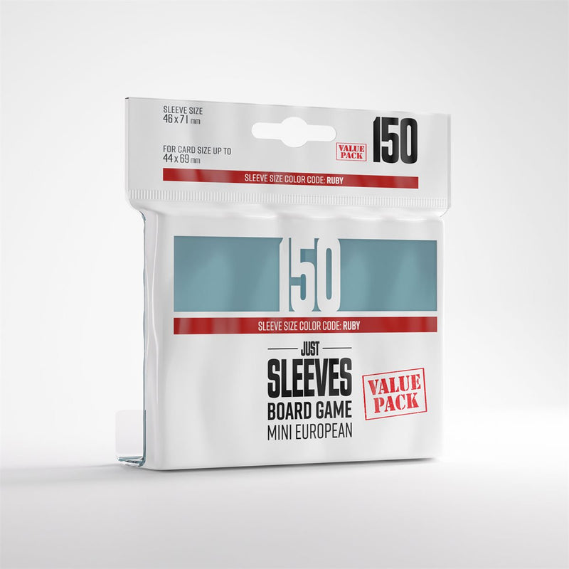 Gamegenic: Just Sleeves - Standard European 150ct (59mm × 91 mm) Board Game Sleeves Gamegenic