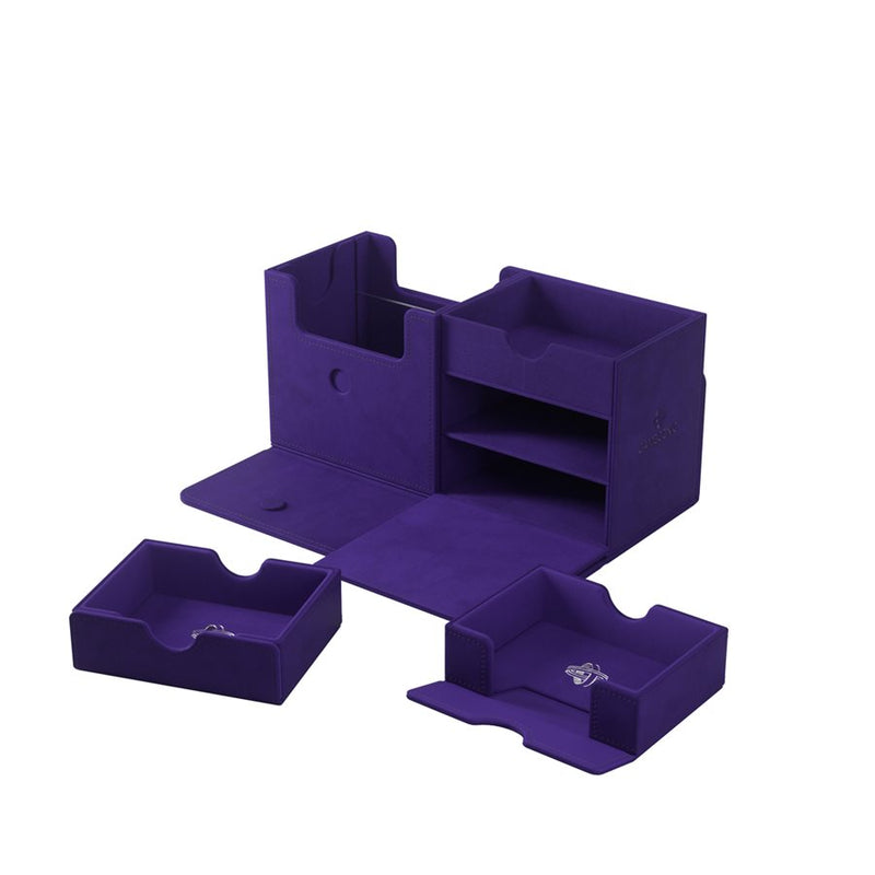 Gamegenic: Academic 133+ XL Convertible - Purple/Purple (Stealth Edition) Deck Boxes & Storage Gamegenic