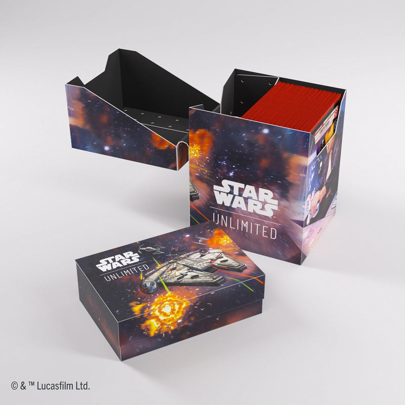 Gamegenic: Soft Crate 60+ - "Han Solo / Millenium Falcon" Star Wars: Unlimited Deck Boxes & Storage Gamegenic