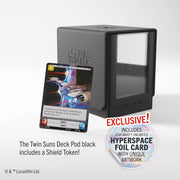 Gamegenic: Twin Suns Deck Pod 100+ - "Villainy Black" Star Wars: Unlimited Deck Boxes & Storage Gamegenic