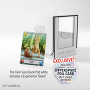 Gamegenic: Twin Suns Deck Pod 100+ - "Heroism White" Star Wars: Unlimited Deck Boxes & Storage Gamegenic