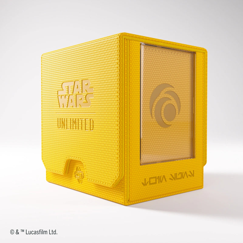 Gamegenic: Twin Suns Deck Pod 100+ - "Cunning Yellow" Star Wars: Unlimited Deck Boxes & Storage Gamegenic