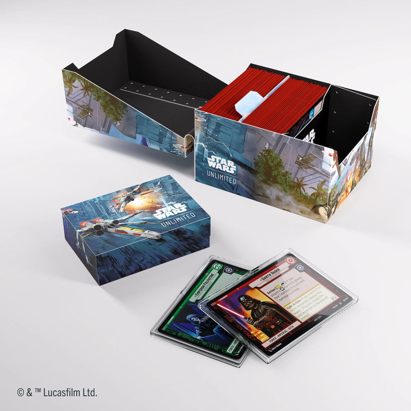 Gamegenic: Twin Suns Soft Crate 100+ - "Battle of Scarif " Star Wars: Unlimited Deck Boxes & Storage Gamegenic