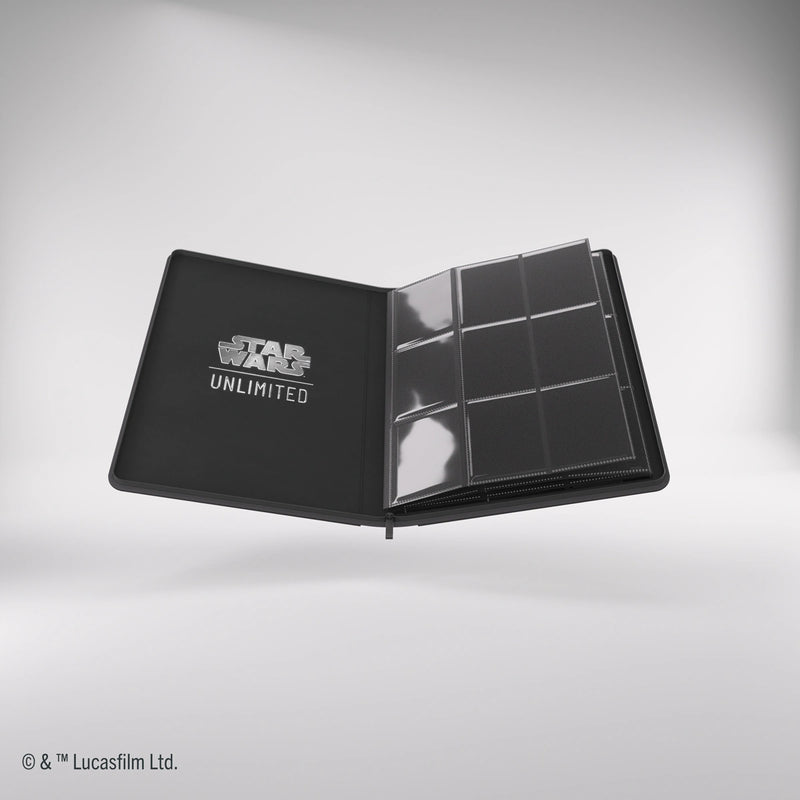 Gamegenic: 18-Pocket Zip-Up Album Black - Star Wars: Unlimited Binders & Pages Gamegenic