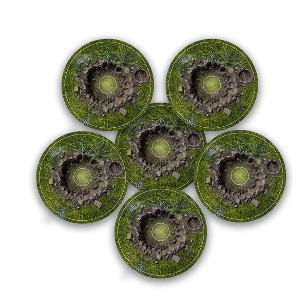 Frontline Gaming: Objective Markers - Grass Crater Terrain FLG