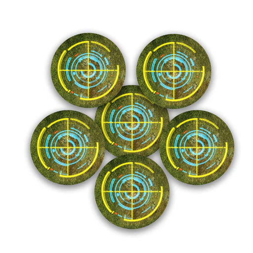 Frontline Gaming: Objective Markers - Grassland 2 (Yellow) Terrain FLG