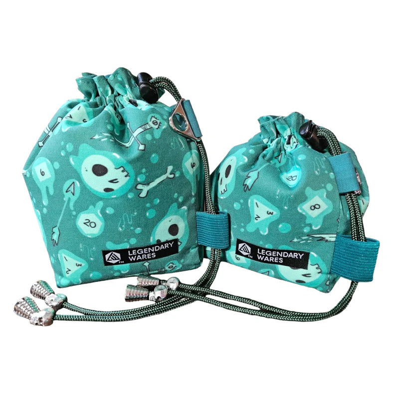 Legendary Wares: Green Gelatinous Cube Dice Bag (Medium) Dice & Gaming Accessories Baron of Dice