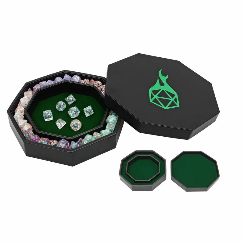 Forged Gaming: Dice Arena Premium Dice Tray (Green) Dice & Gaming Accessories Forged Gaming