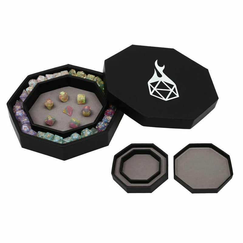 Forged Gaming: Dice Arena Premium Dice Tray (Gray) Dice & Gaming Accessories Forged Gaming