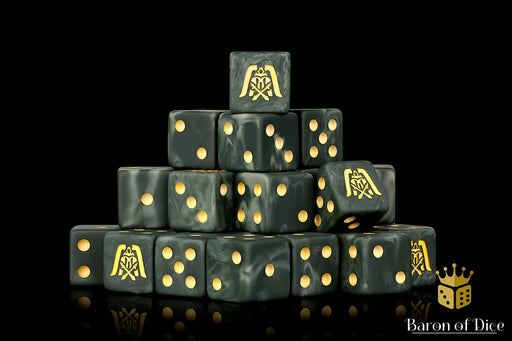 Baron of Dice: "Grim Reaper" 25x16mm Square Corner Dice Dice & Gaming Accessories Baron of Dice