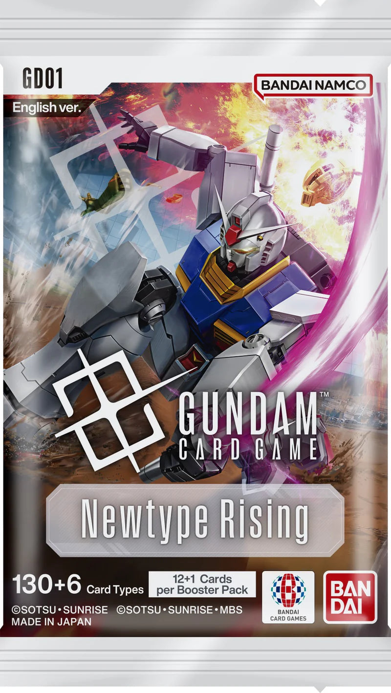 Gundam Card Game: Newtype Rising - Booster Pack [GD01] (Limit 12 Per Person) Gundam Card Game Sealed Bandai