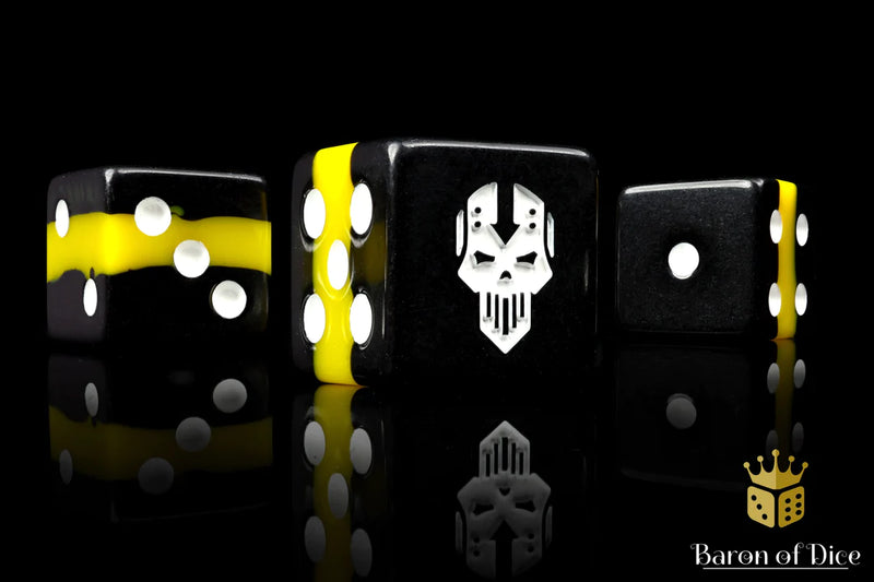 Baron of Dice: "Steel Renegades" 25x16mm Square Corner Dice Dice & Gaming Accessories Baron of Dice