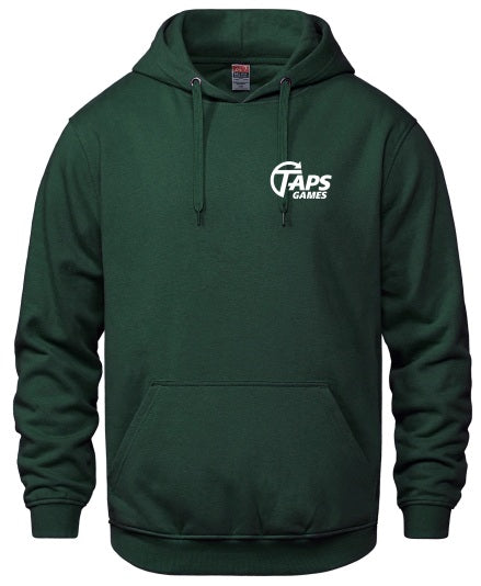 Hoodie - Taps Logo (Forest Green) Apparel & Merchandise Taps Games