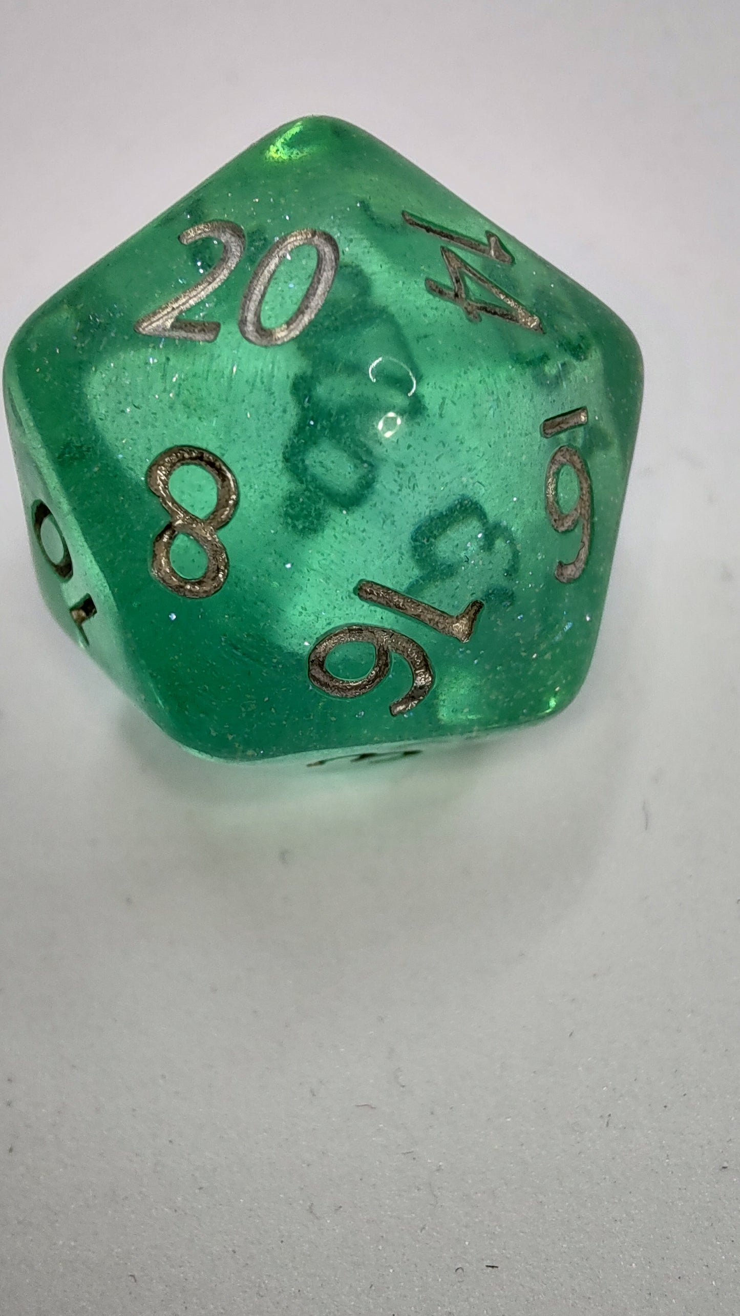 Gate Keeper Games: "Sea Foam" Holographic Dice 7-Die Set Dice & Gaming Accessories Gate Keeper Games