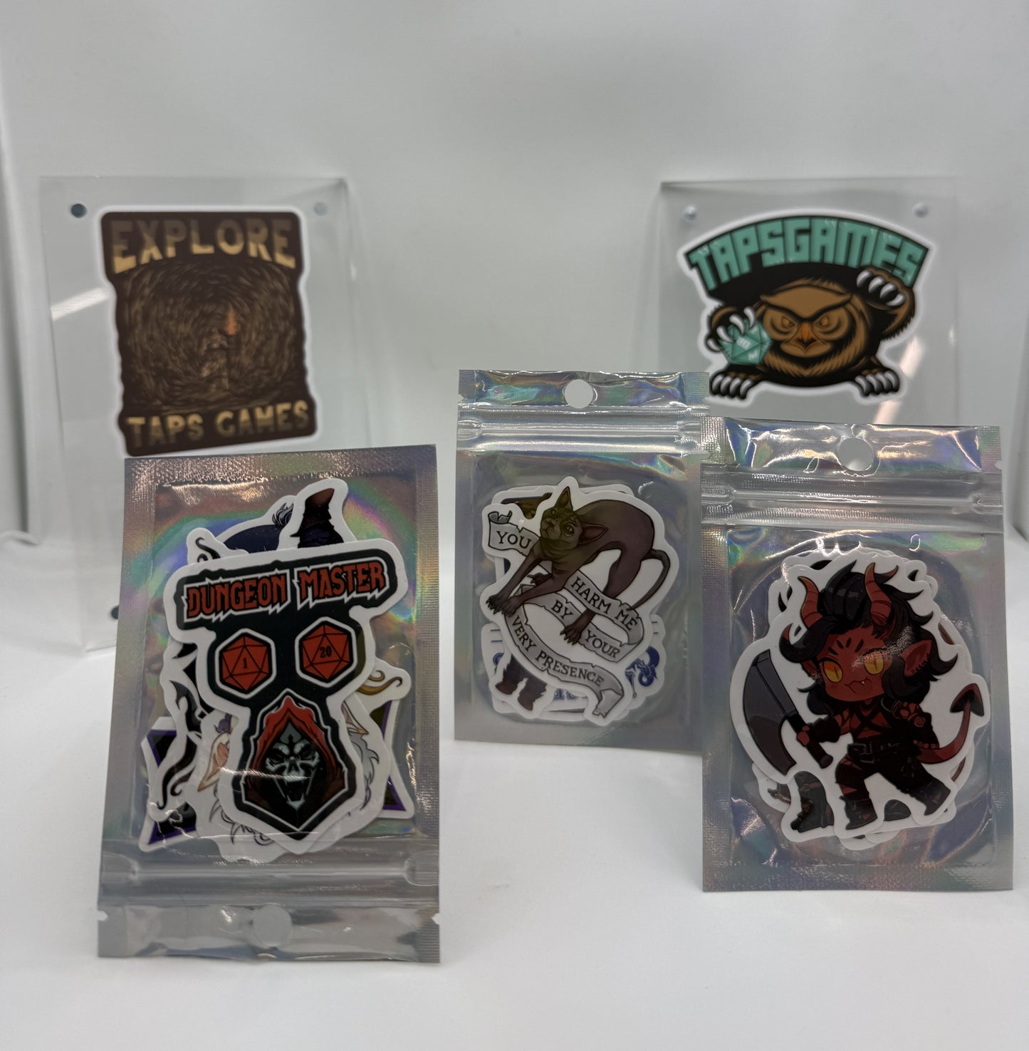 D&D Themed Stickers 5 Pack Stickers, Pins & Patches Taps Imports