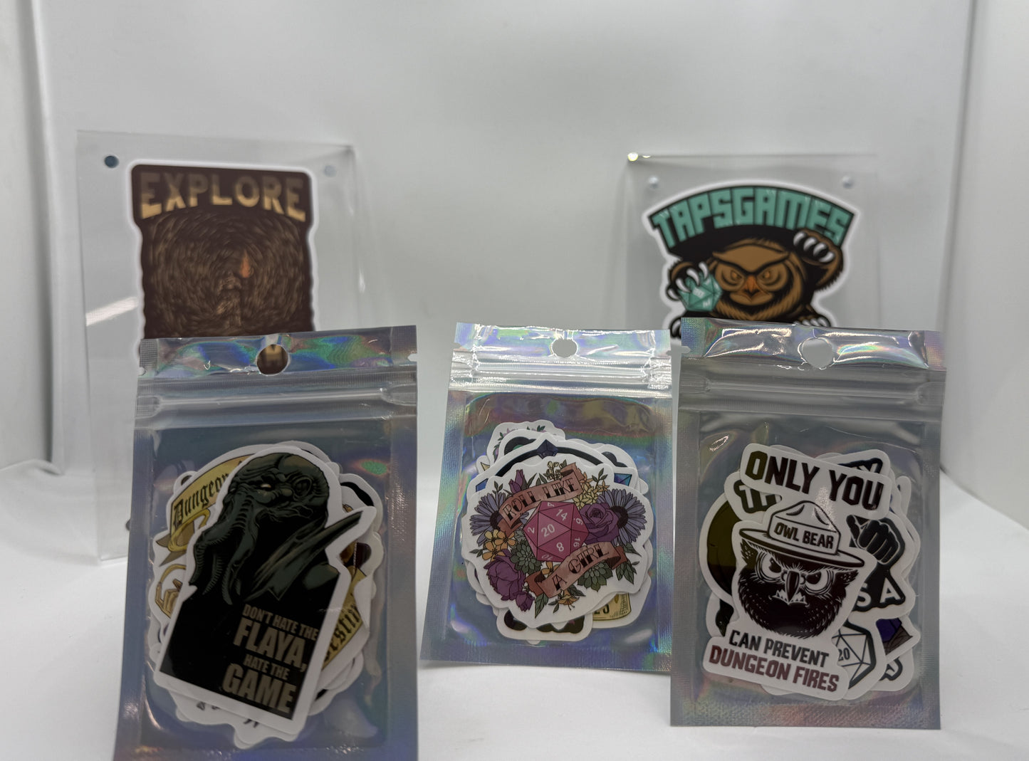 D&D Themed Stickers 5 Pack Stickers, Pins & Patches Taps Imports