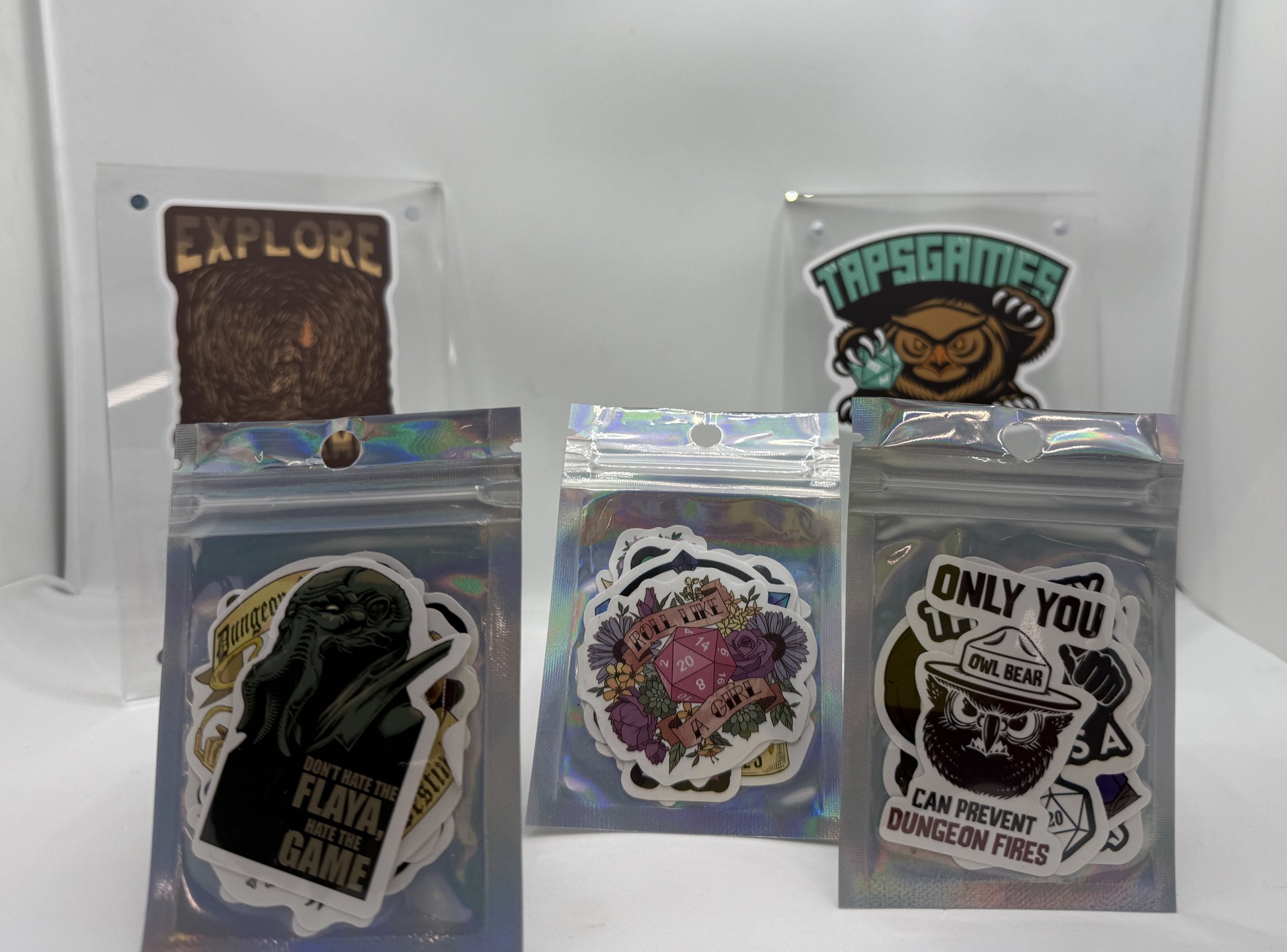 D&D Themed Stickers 5 Pack Stickers, Pins & Patches Taps Imports