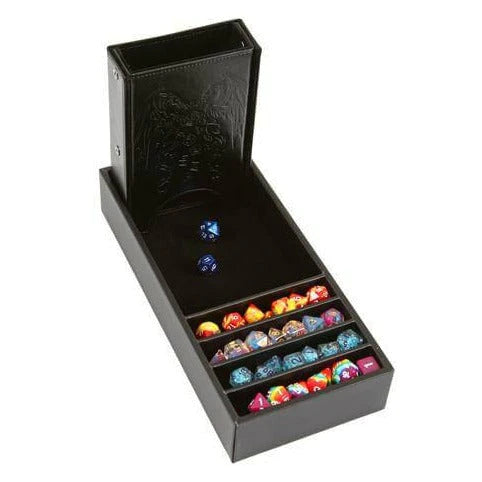 Forged Gaming: Citadel Dice Tower and Dice Tray (Black) Dice & Gaming Accessories Forged Gaming