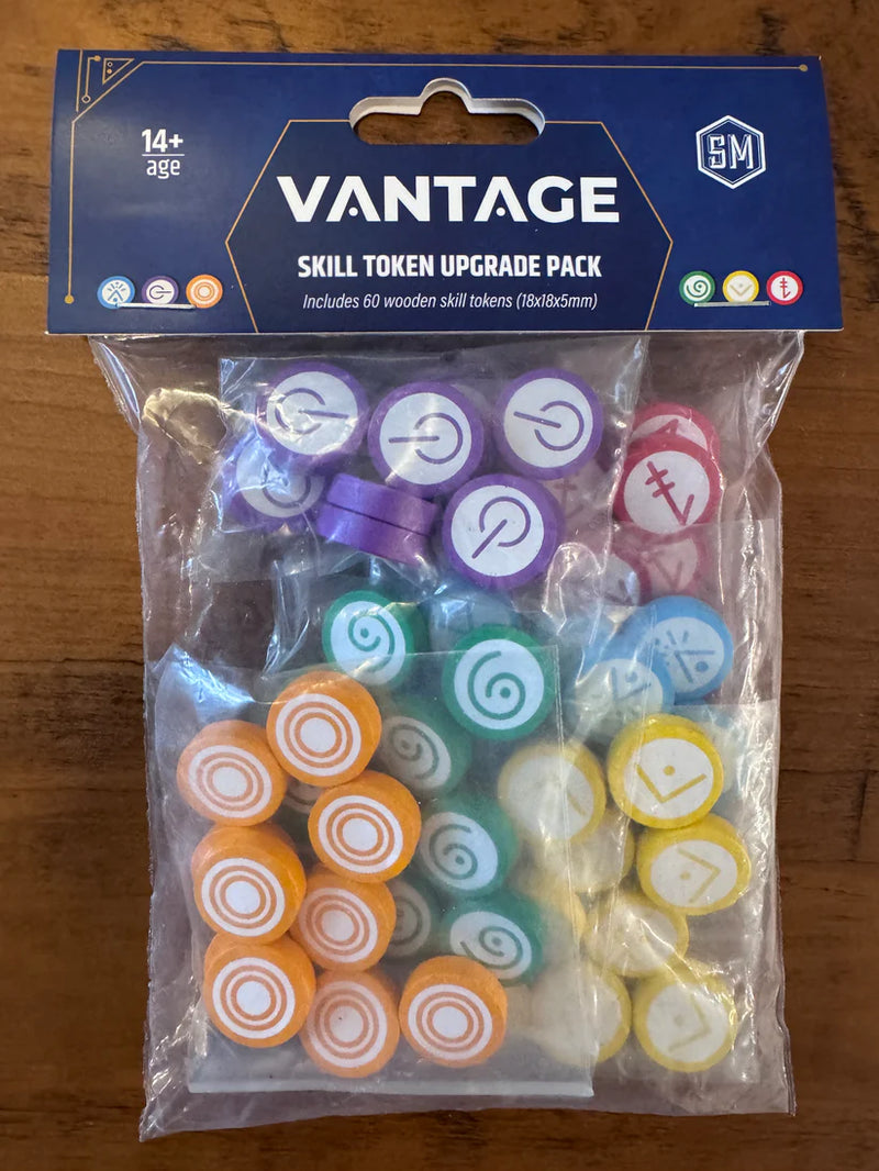 Vantage Wooden Skill Tokens Board Games Stonemaier Games